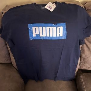 Puma T-Shirt Color: Blue Size:XXL
